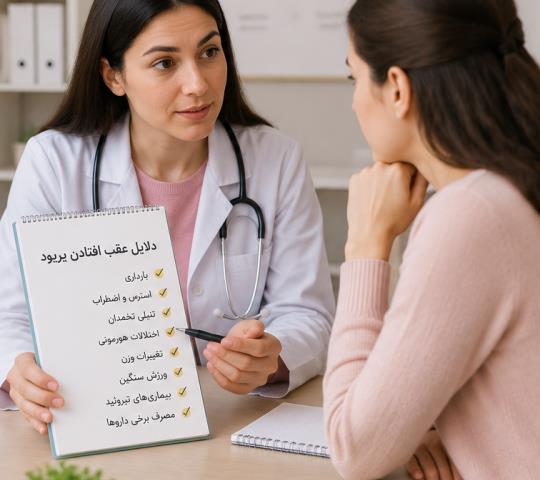 علت عقب افتادن پریود چیست؟ بررسی ۱۰ دلیل شایع تأخیر در قاعدگی