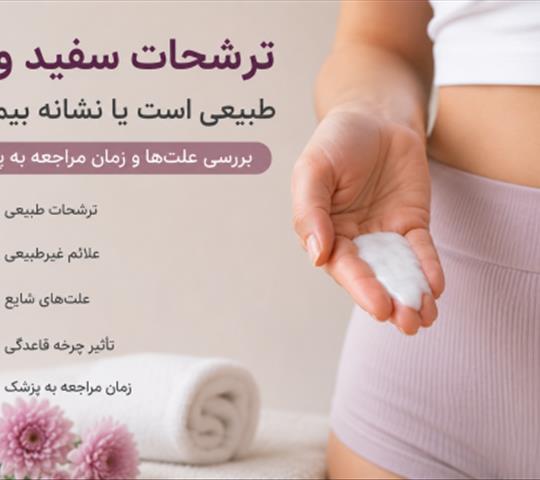 ترشحات سفید واژن طبیعی است یا نشانه بیماری؟ بررسی علت‌ها و زمان مراجعه به پزشک